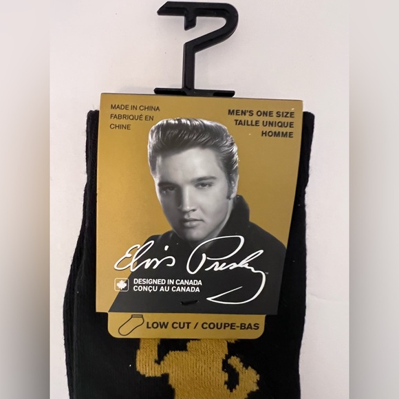 Elvis Presley silhouette Low Cut men’s socks NWT - Picture 2 of 4